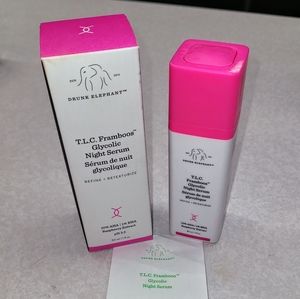 Drunk Elephant 1oz T.L.C. Framboos Glycolic Night Serum. New in Box.